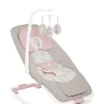 Ghế rung em bé Joie hoạ tiết hoa màu hồng phối xám ( sơ sinh đến 15kg )